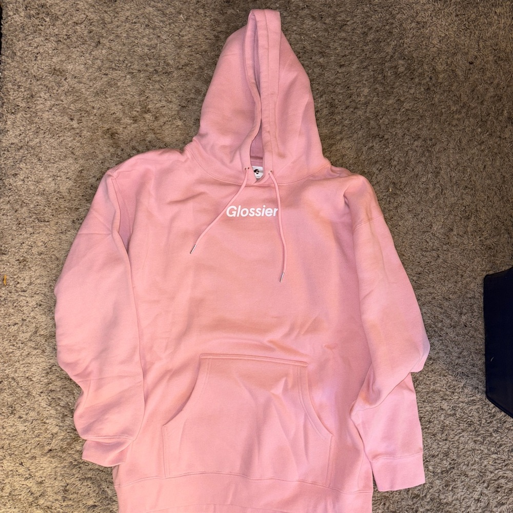 Glossier Original Pink Hoodie